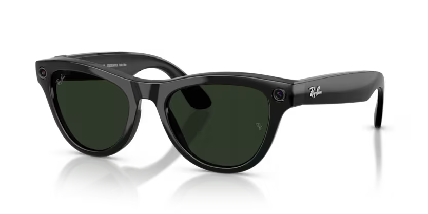 Ray-Ban Meta Gen 2 | RW4014 Skyler | Shiny Black Graphite Green Transitions