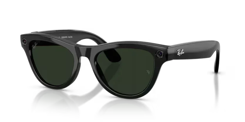 Ray-Ban Meta Gen 2 | RW4014 Skyler | Shiny Black Graphite Green Transitions
