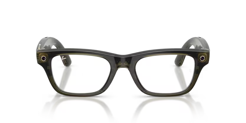 Ray-Ban Meta Gen 2 | RW7001 Blayzer Optics | Transparent Dark Olive Clear
