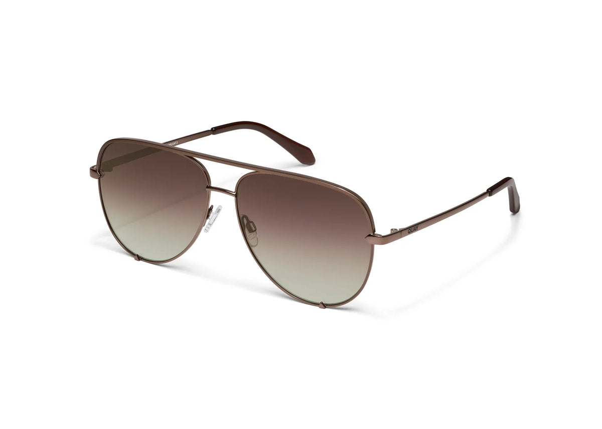 Quay | High Key XL | Large Chocolate Dark Brown