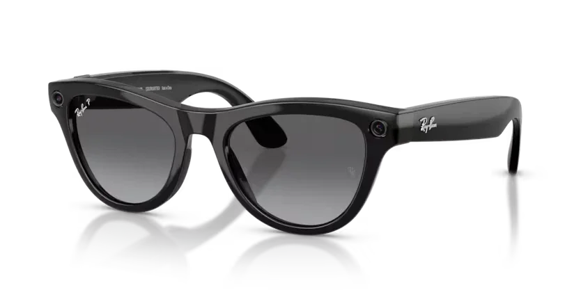 Ray-Ban Meta Gen 2 | RW4014 Skyler | Shiny Black Gradient Graphite Polarised