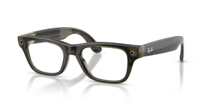 Ray-Ban Meta Gen 2 | RW7001 Blayzer Optics | Transparent Dark Olive Clear