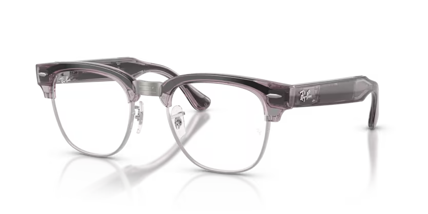 Ray-Ban Audio Meta Gen 3 | RW7004 Clubmaster | Transparent orchid Transitions Gen S Ruby