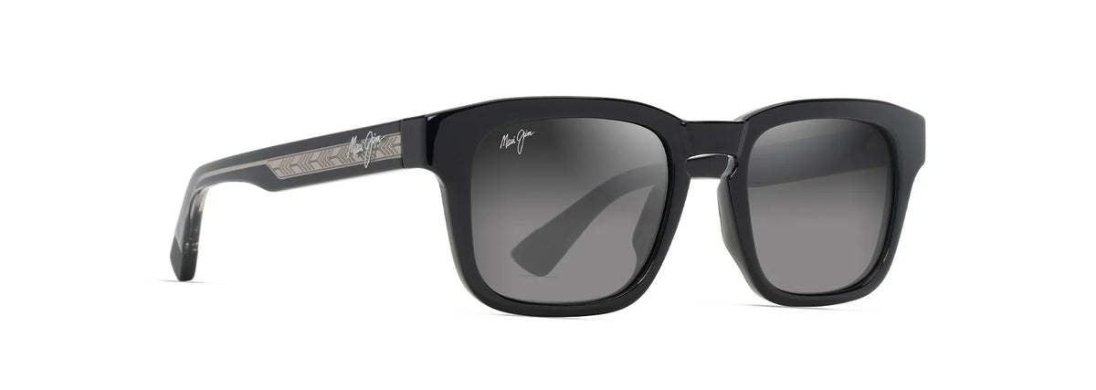 Maui Jim | Maluhia | Shiny Black With Transparent Light Grey | HCL Bronze