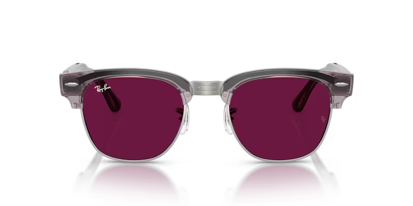 Ray-Ban Audio Meta Gen 3 | RW7004 Clubmaster | Transparent orchid Transitions Gen S Ruby