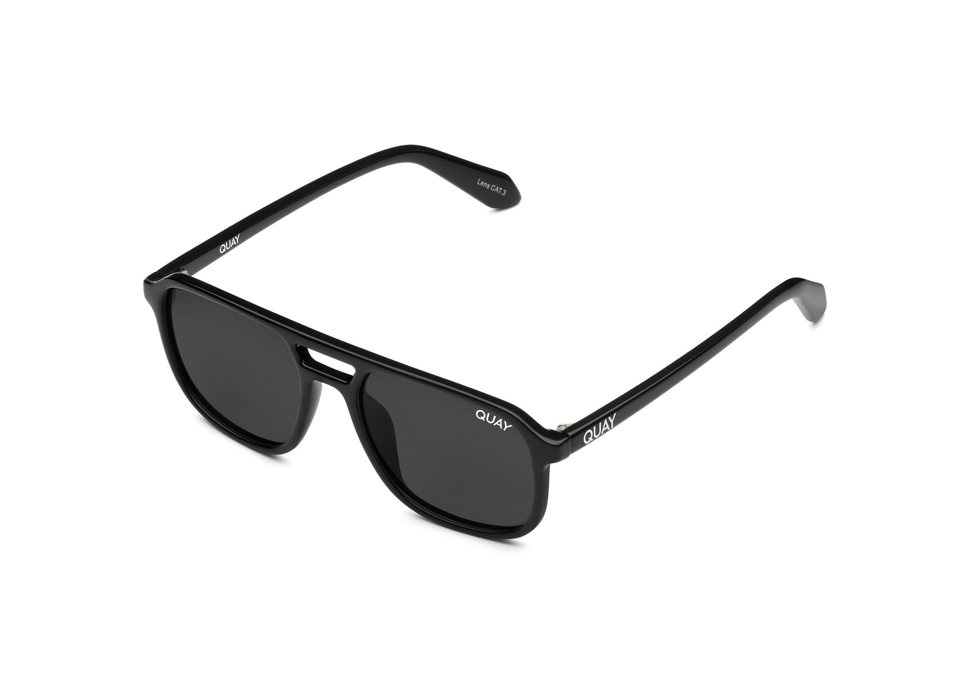 Quay | On The Fly | Black/Smoke Polarised