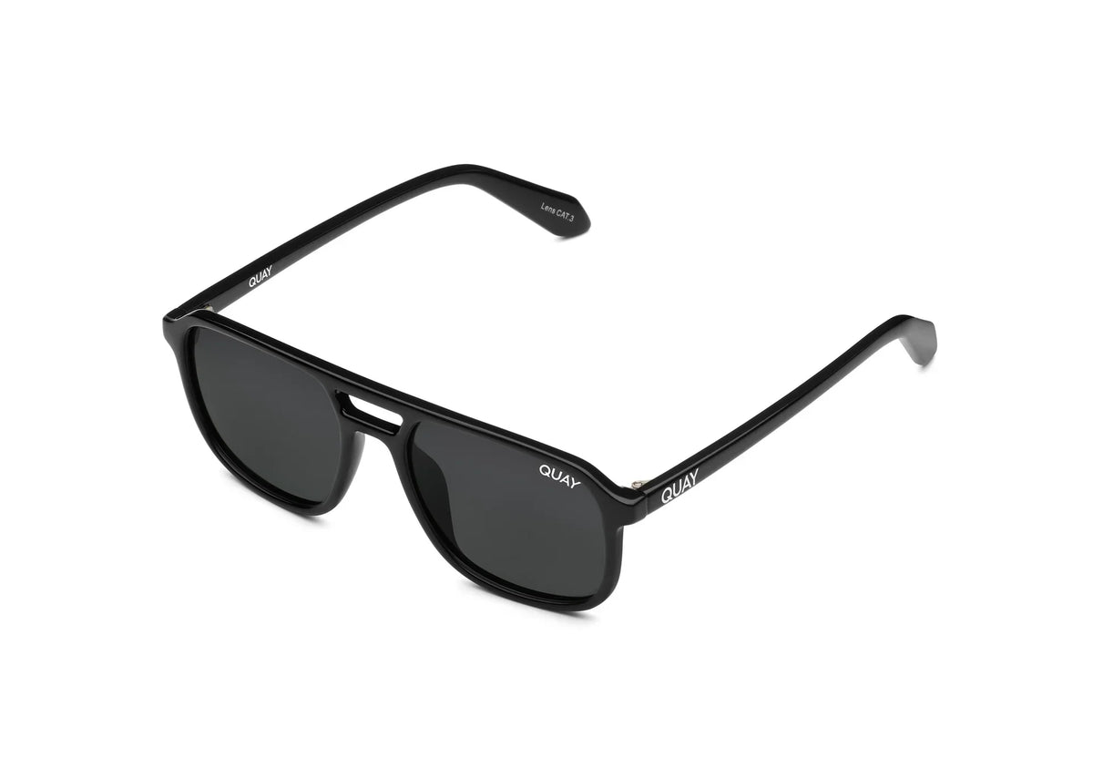 Quay | On The Fly | Black/Smoke Polarised