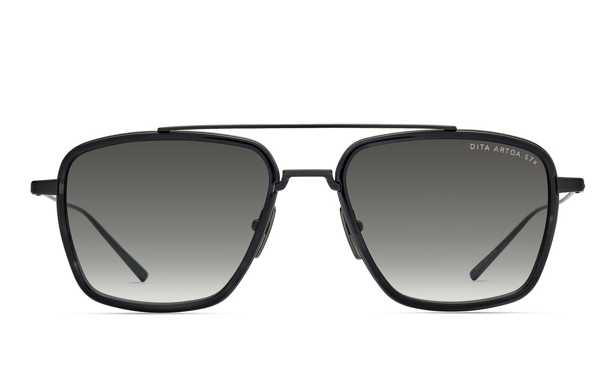 DITA | ARTOA.57X | Matte Black Ink Swirl Dark Grey Clear Gradient