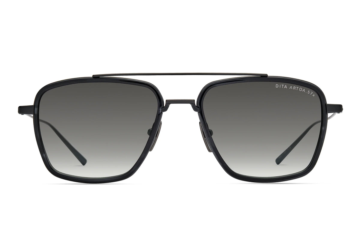 DITA | ARTOA.57X | Matte Black Ink Swirl Dark Grey Clear Gradient