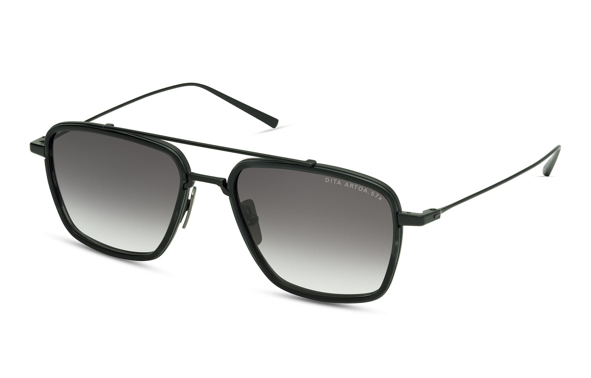 DITA | ARTOA.57X | Matte Black Ink Swirl Dark Grey Clear Gradient