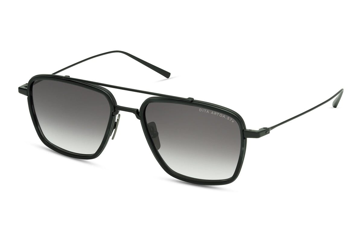 DITA | ARTOA.57X | Matte Black Ink Swirl Dark Grey Clear Gradient