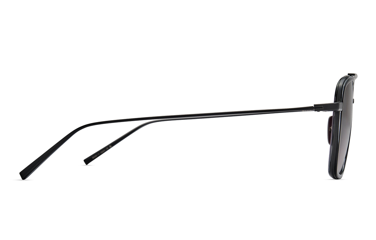 DITA | ARTOA.57X | Matte Black Ink Swirl Dark Grey Clear Gradient