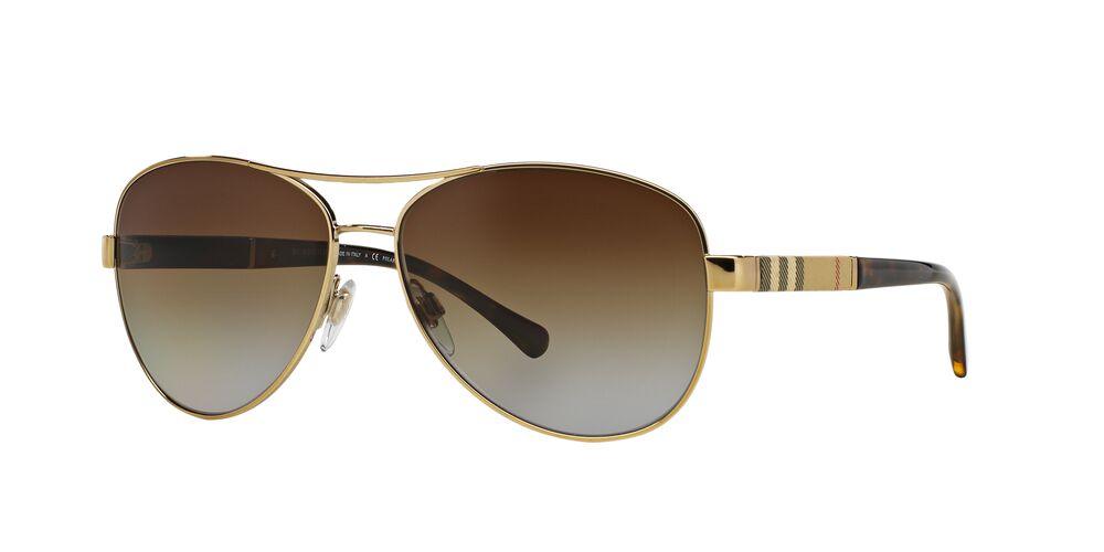 Burberry | 3080 | Light Gold Polarised - iKANDi Sunglasses