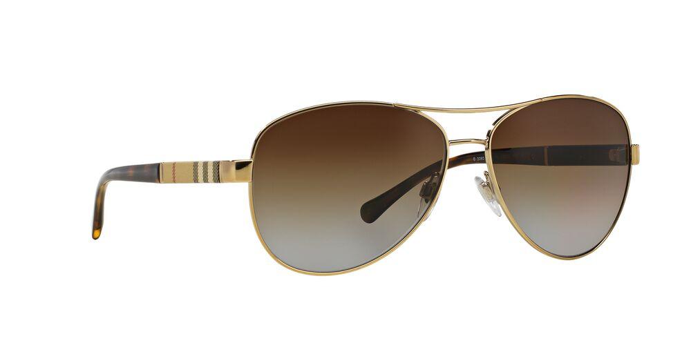 Burberry | 3080 | Light Gold Polarised - iKANDi Sunglasses