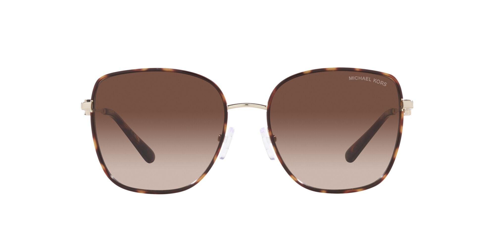 Michael Kors | 1129J Empire Square II | Light Gold/Dark Tortoise - iKANDi Sunglasses