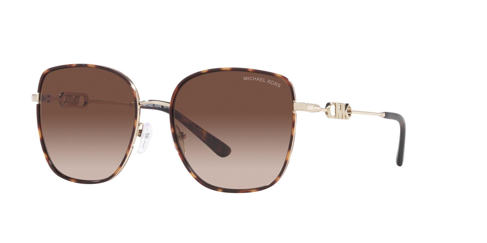 Michael Kors | 1129J Empire Square II | Light Gold/Dark Tortoise - iKANDi Sunglasses