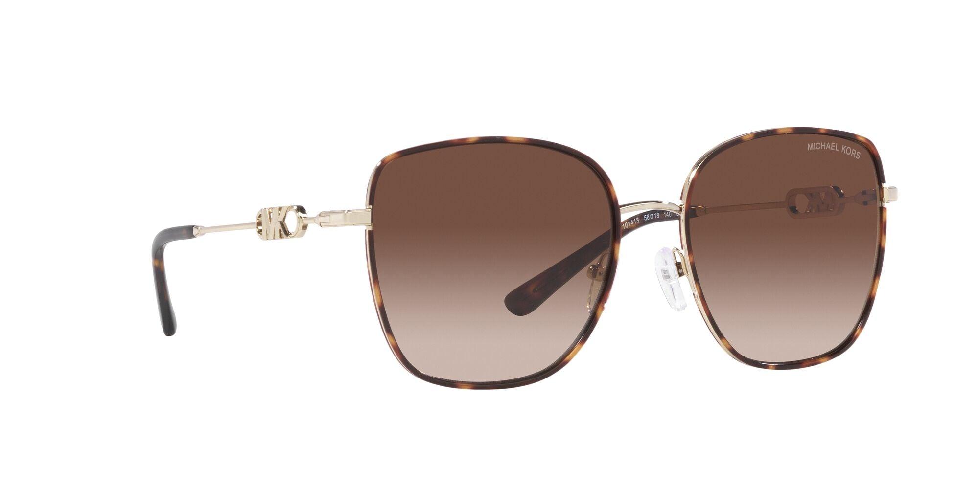 Michael Kors | 1129J Empire Square II | Light Gold/Dark Tortoise - iKANDi Sunglasses