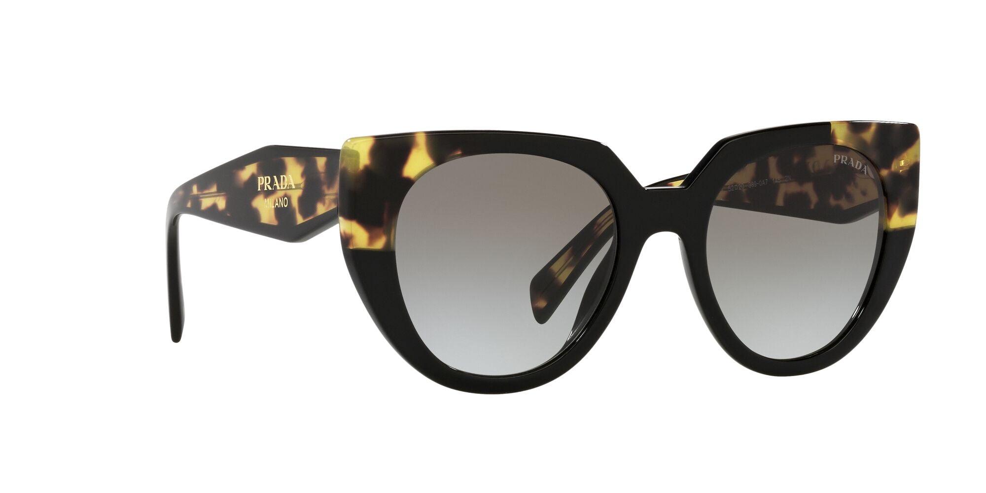 Prada | 14WS | Black/Medium Tortoise - iKANDi Sunglasses