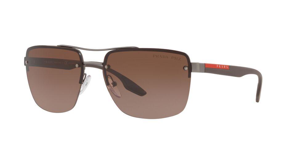 Prada Linea Rossa | 60US | Gunmetal Rubber Polarised - iKANDi Sunglasses