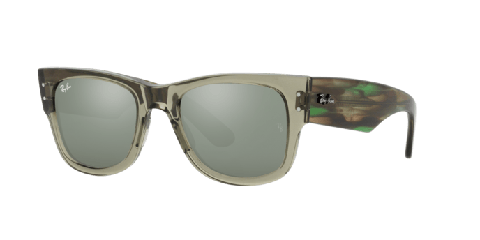 Ray-Ban | 0840S Mega Wayfarer | Transparent Green - iKANDi Sunglasses
