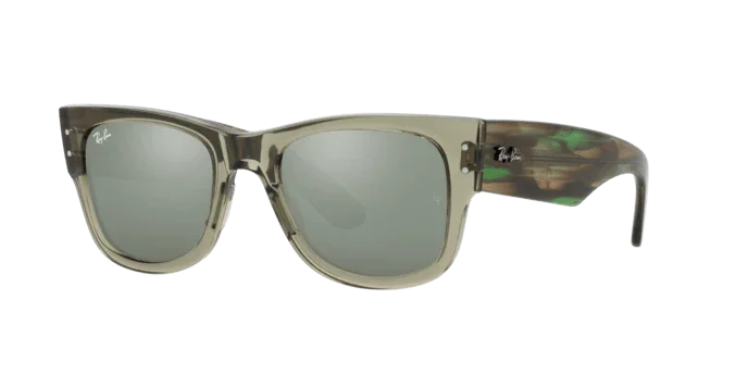 Ray-Ban | 0840S Mega Wayfarer | Transparent Green - iKANDi Sunglasses