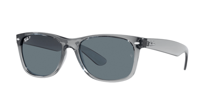 Ray-Ban | 2132 New Wayfarer | Transparent Grey Polarised - iKANDi Sunglasses