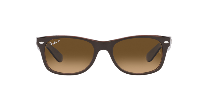 Ray-Ban | 2132 New Wayfarer | Transparent Brown Polarised - iKANDi Sunglasses