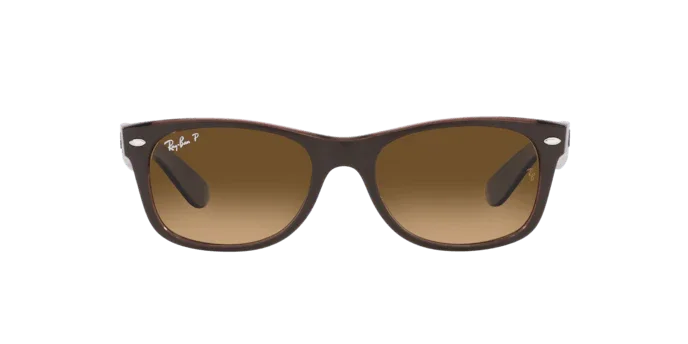 Ray-Ban | 2132 New Wayfarer | Transparent Brown Polarised - iKANDi Sunglasses