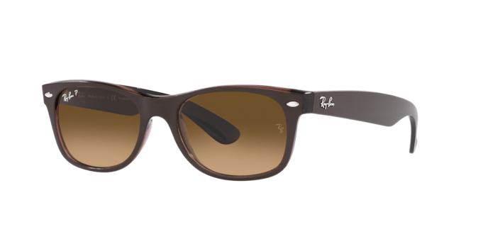 Ray-Ban | 2132 New Wayfarer | Transparent Brown Polarised - iKANDi Sunglasses