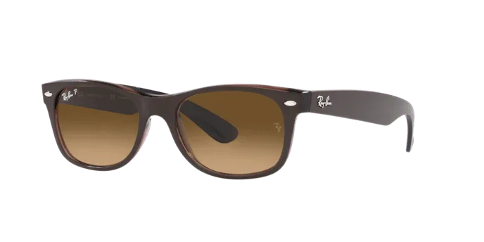 Ray-Ban | 2132 New Wayfarer | Transparent Brown Polarised - iKANDi Sunglasses