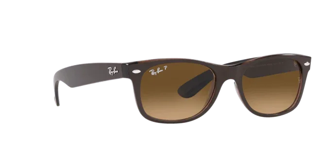 Ray-Ban | 2132 New Wayfarer | Transparent Brown Polarised - iKANDi Sunglasses
