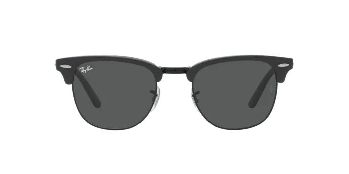 Ray-Ban | 2176 Folding Clubmaster | Grey On Black - iKANDi Sunglasses
