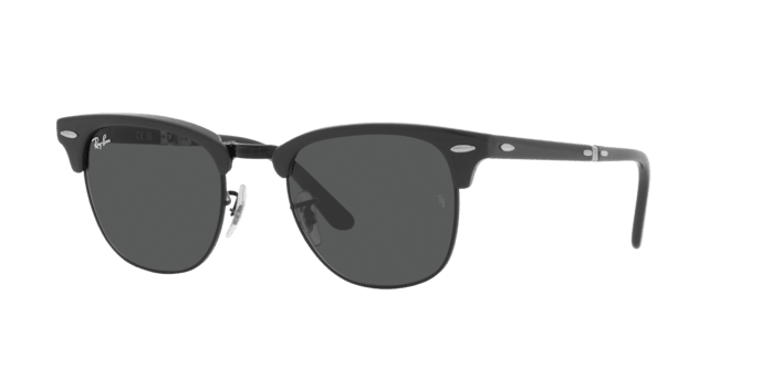 Ray-Ban | 2176 Folding Clubmaster | Grey On Black - iKANDi Sunglasses