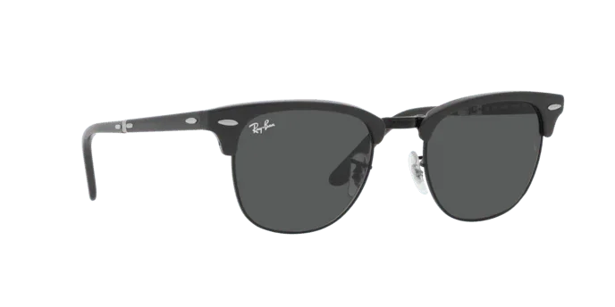 Ray-Ban | 2176 Folding Clubmaster | Grey On Black - iKANDi Sunglasses