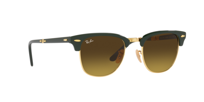 Ray-Ban | 2176 Folding Clubmaster | Green On Gold