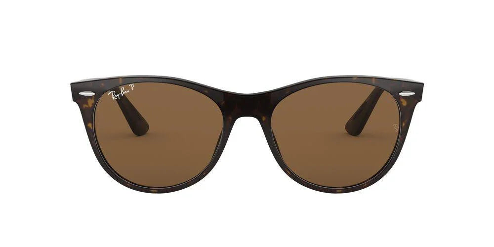 Ray-Ban | 2185 Wayfarer II | Stripped Havana Polarised - iKANDi Sunglasses