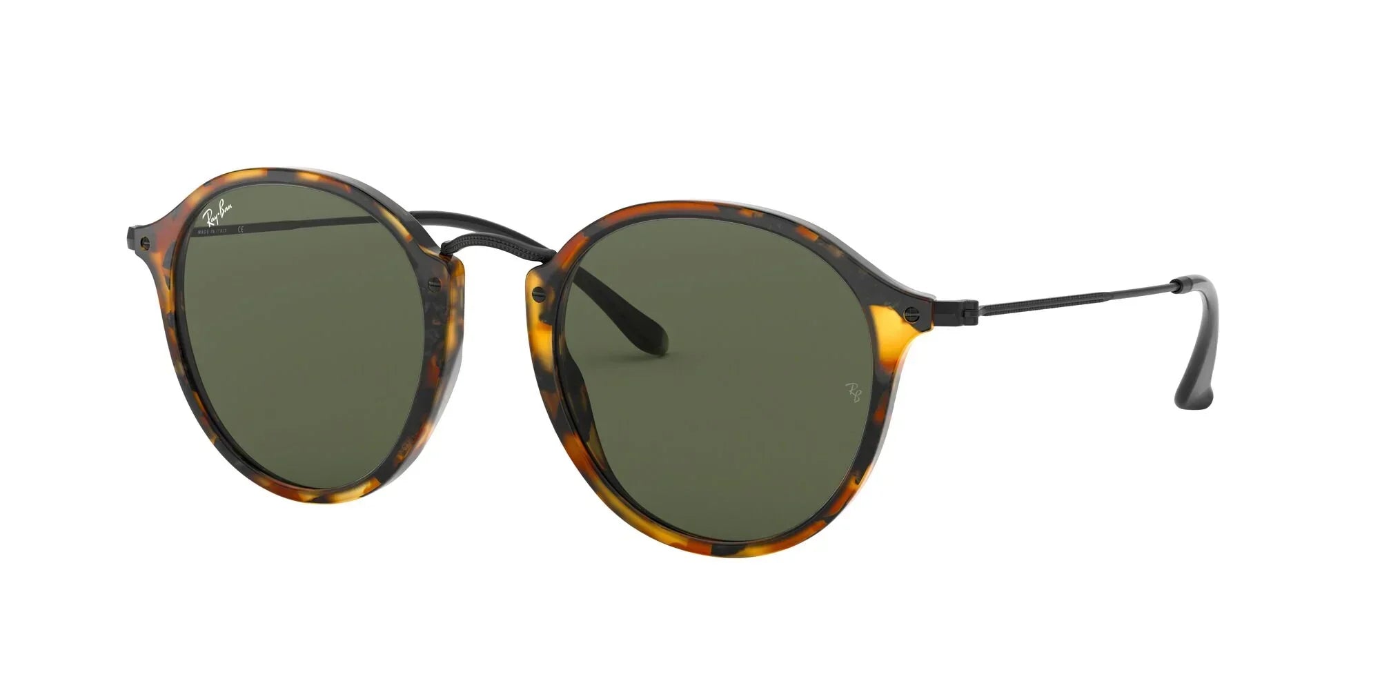Ray-Ban | 2447 Round Fleck | Spotted Black Havana