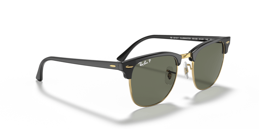 Ray-Ban | 3016F Clubmaster | Black Polarised - iKANDi Sunglasses