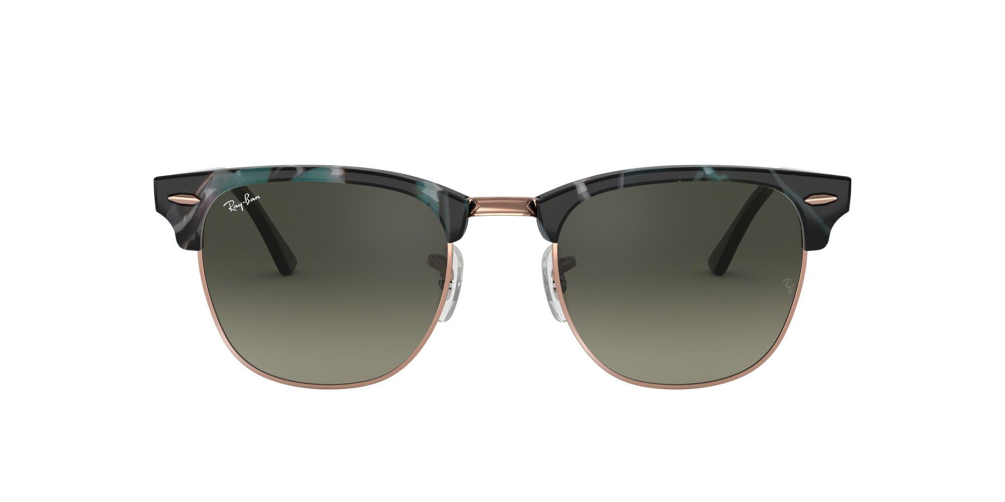 Ray-Ban | 3016 Clubmaster | Spotted Grey/Green - iKANDi Sunglasses
