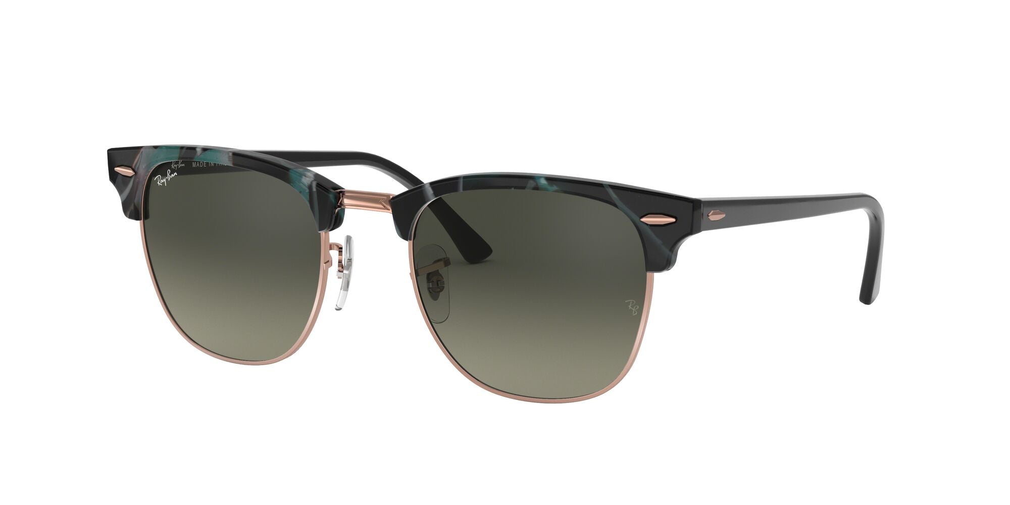 Ray-Ban | 3016 Clubmaster | Spotted Grey/Green