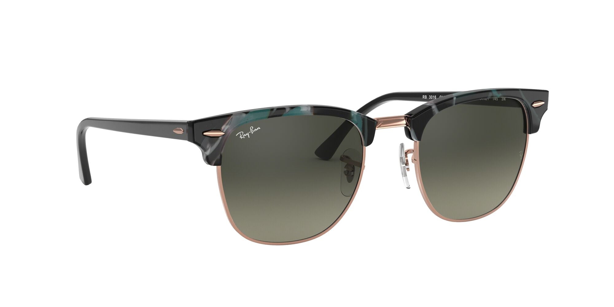 Ray-Ban | 3016 Clubmaster | Spotted Grey/Green