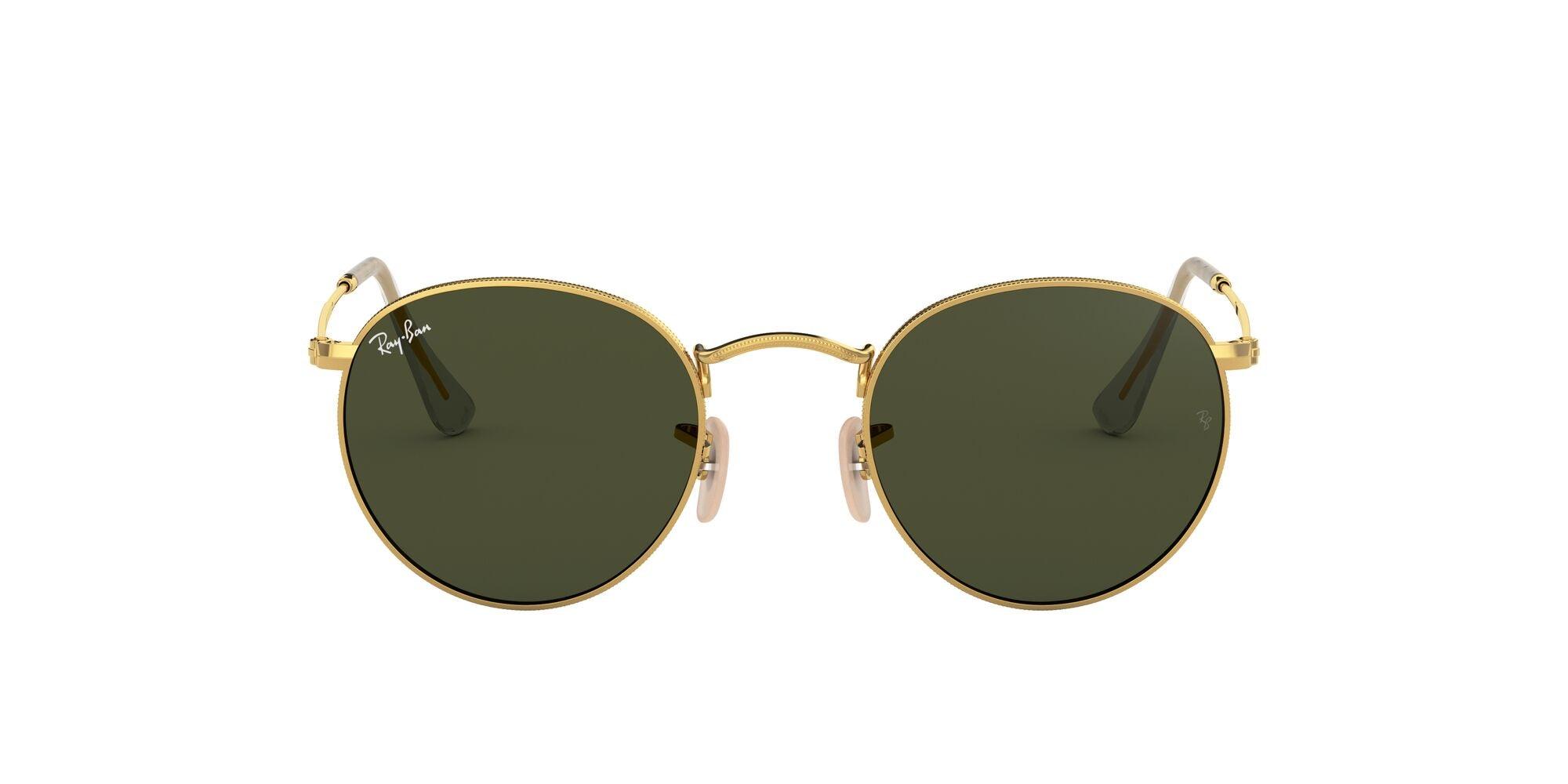 Ray-Ban | 3447 Round Metal | Gold (Size 53) - iKANDi Sunglasses