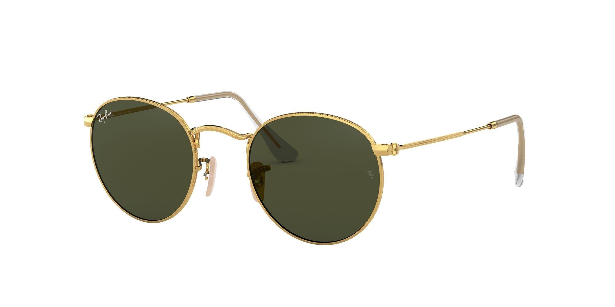Ray-Ban | 3447 Round Metal | Gold (Size 53) - iKANDi Sunglasses