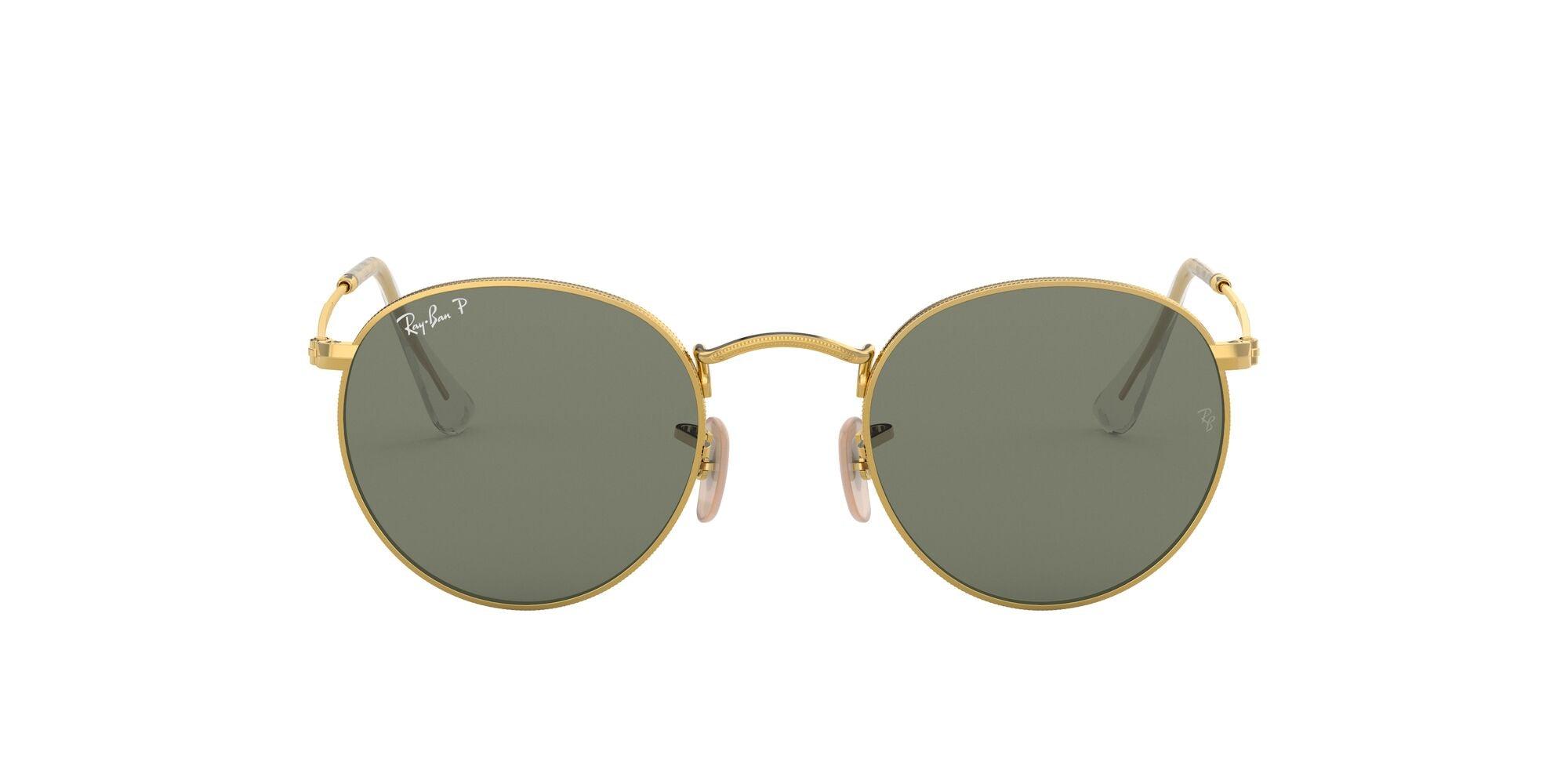 Ray-Ban | 3447 Round Metal | Gold Polarised - iKANDi Sunglasses
