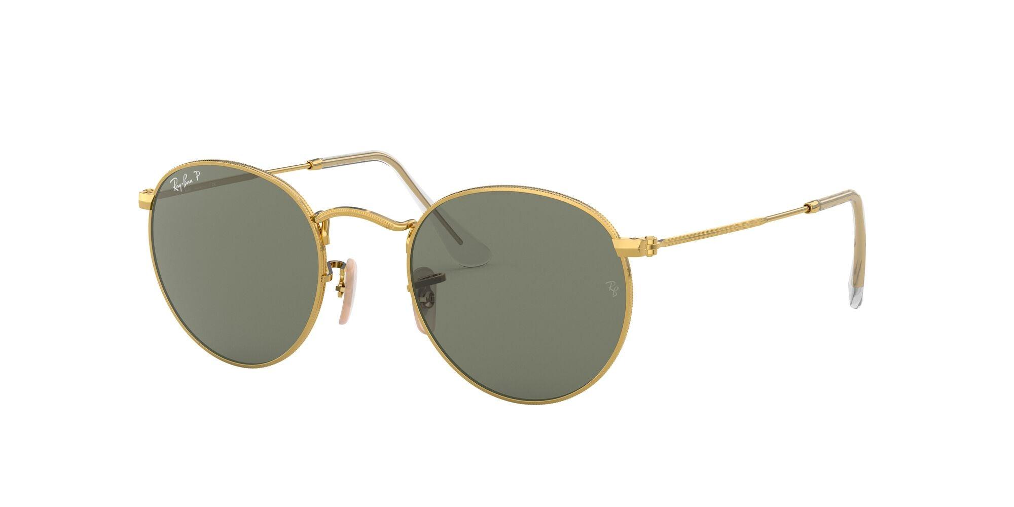Ray-Ban | 3447 Round Metal | Gold Polarised - iKANDi Sunglasses