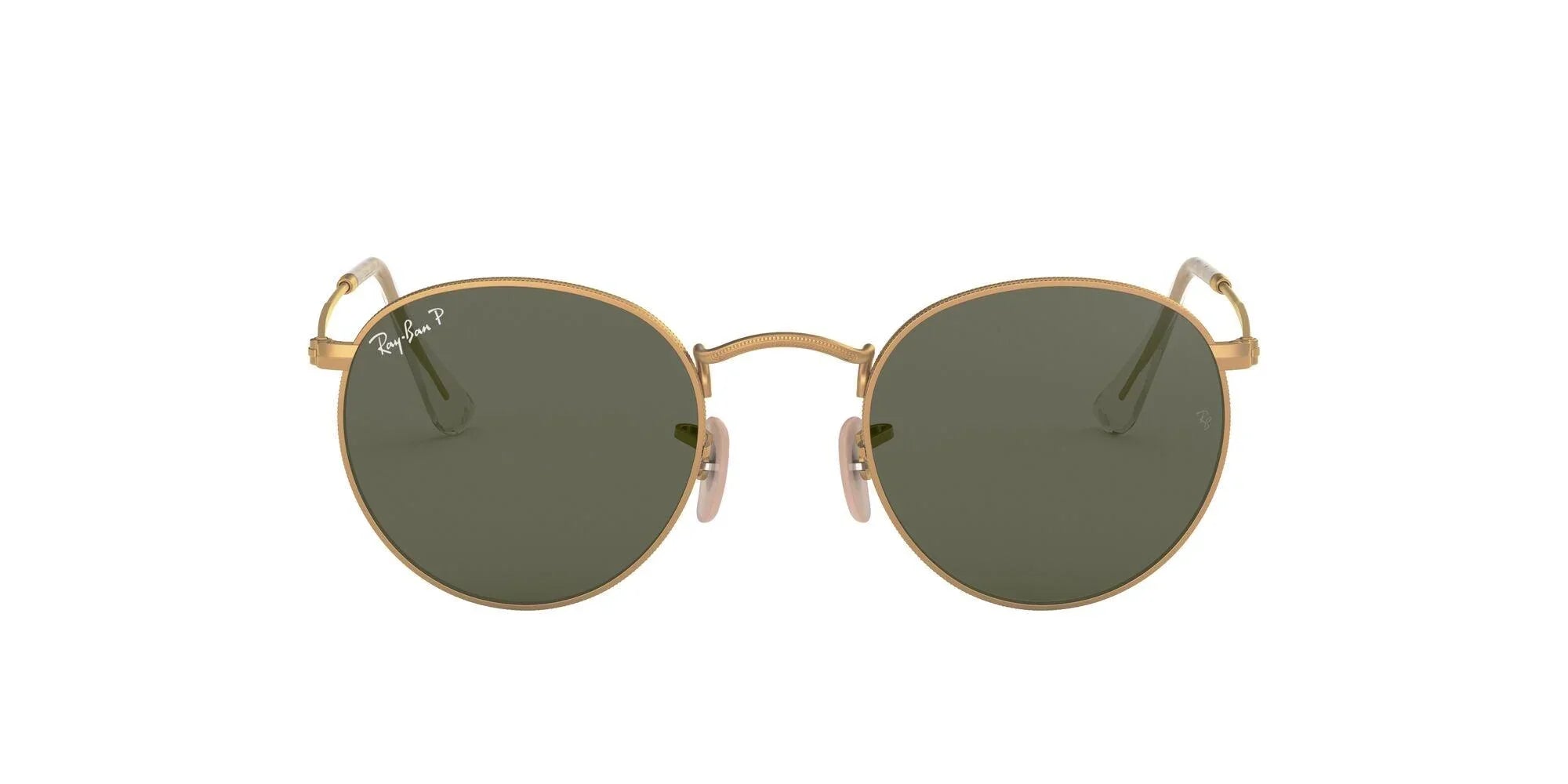 Ray-Ban | 3447 Round Metal | Matte Gold Polarised - iKANDi Sunglasses