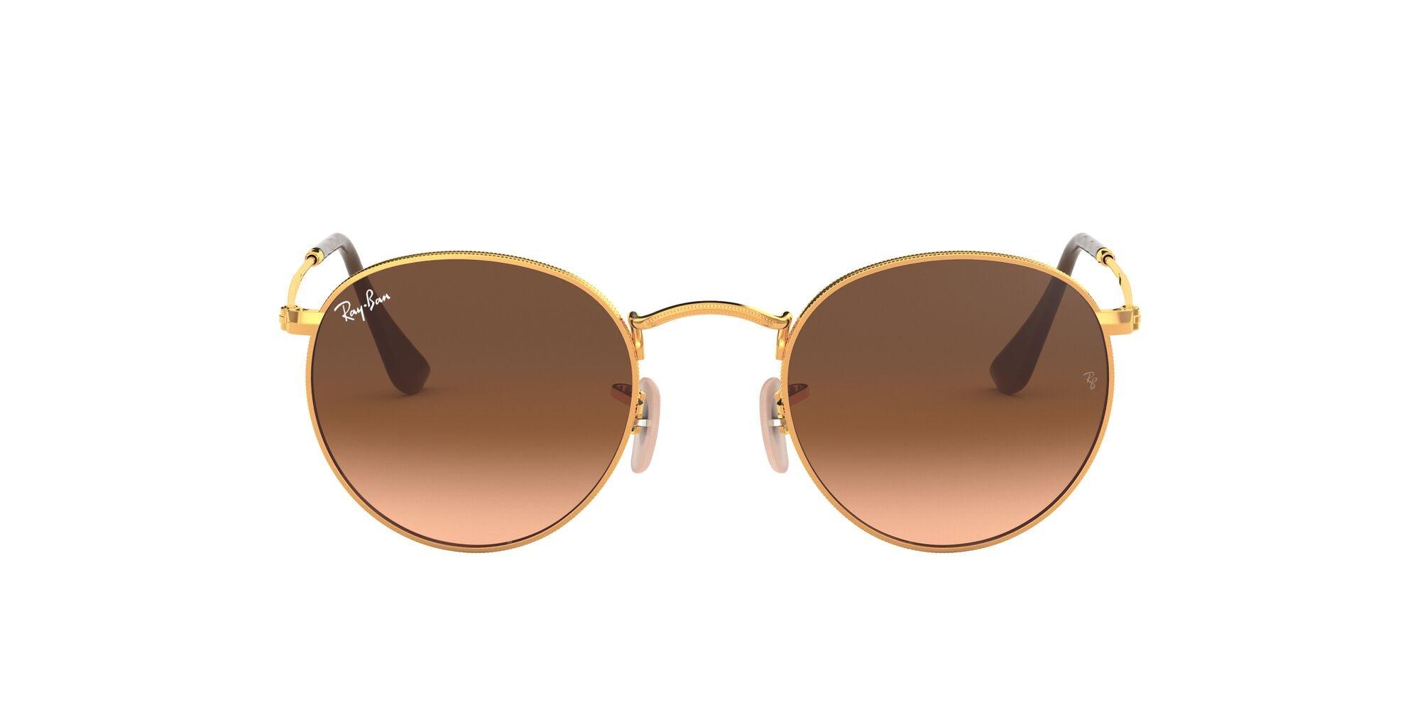 Ray-Ban | 3447 Round Metal | Shinny Light Bronze (Size 50) - iKANDi Sunglasses