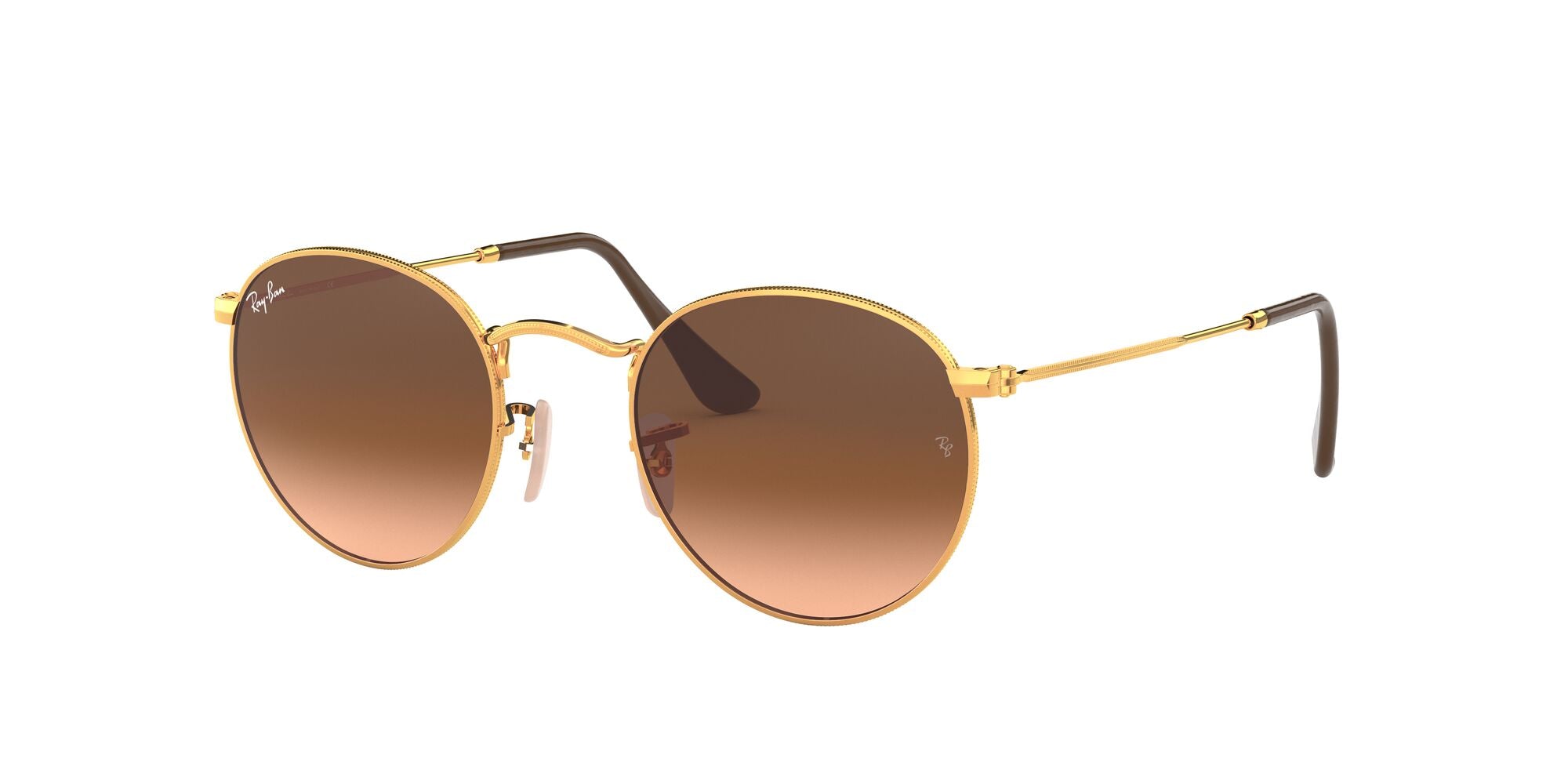 Ray-Ban | 3447 Round Metal | Shinny Light Bronze (Size 50)