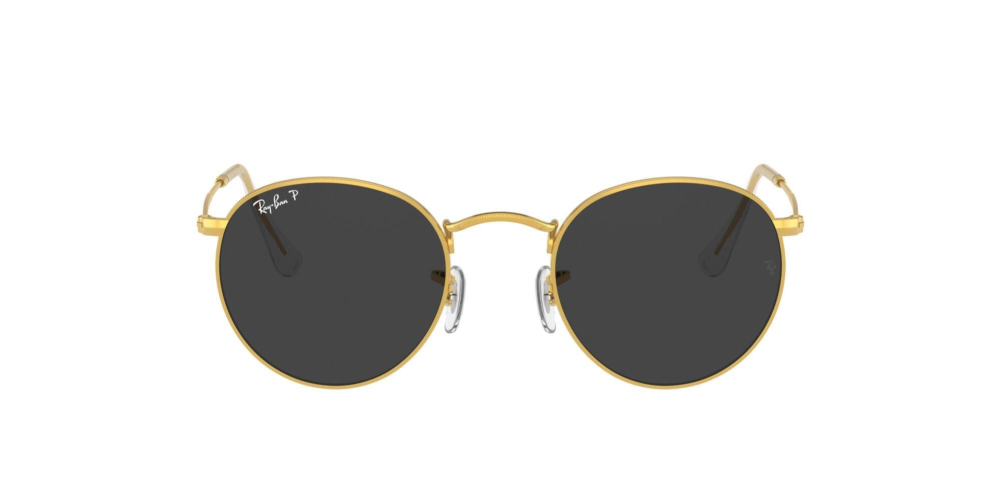 Ray-Ban | 3447 Round Metal | Gold Polarised (Size 50) - iKANDi Sunglasses