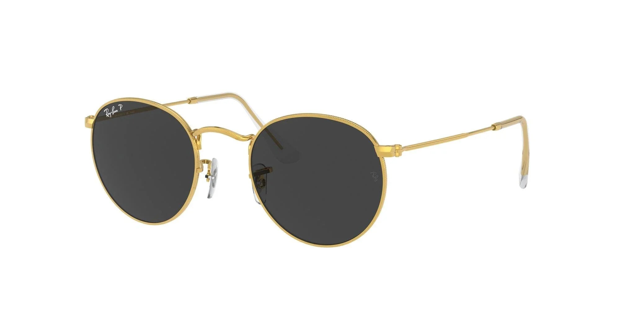 Ray-Ban | 3447 Round Metal | Gold Polarised (Size 47) - iKANDi Sunglasses